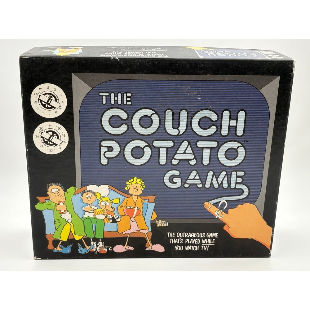 The Couch Potato Game Vintage 1987 TDC Games 100% playable missing invitations‎